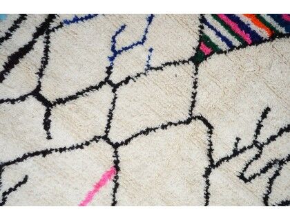 Colorful Berber carpet 263x152cm
