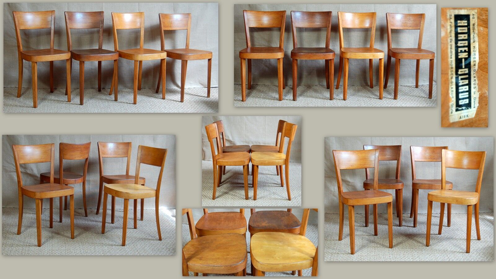 4 HORGEN-GLARIS bistro chairs