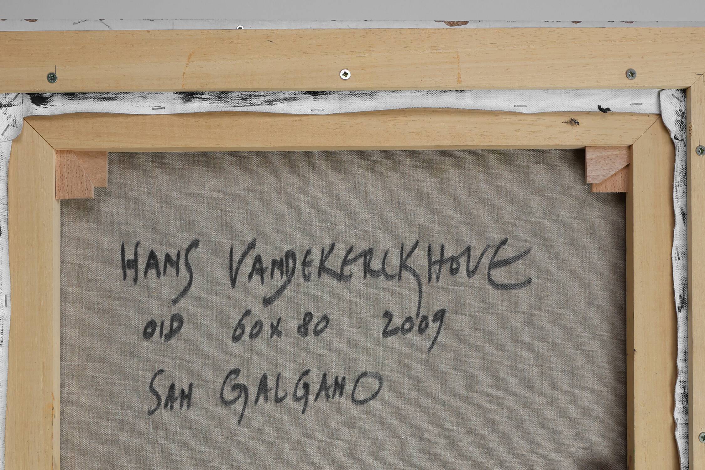 Peinture moderne par Hans Vandekerkhove, San Galgano 2009