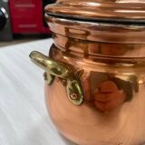 Antique solid tin-plated copper set – French manufacture – Gaillard