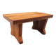 Table basse brutaliste chêne massif