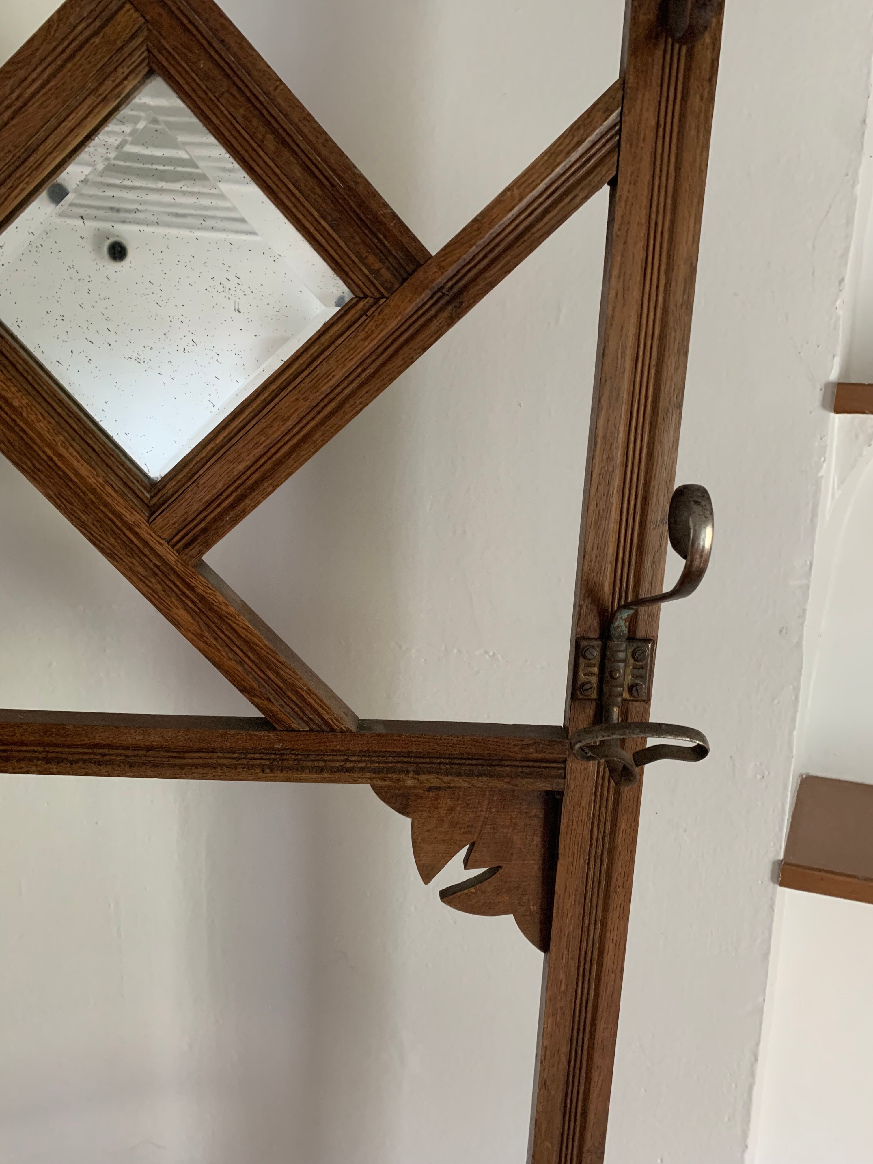 Vintage cloakroom coat rack