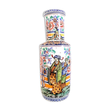 Vase earthenware of Desvres 49cm