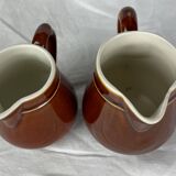Set of 2 ceramic milk pots