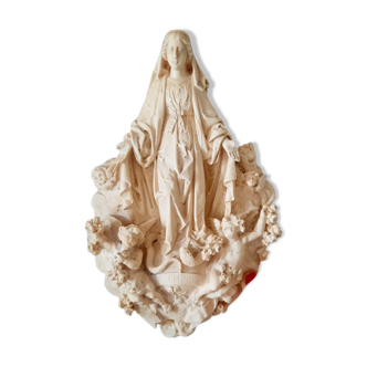 Virgin Mary religious sculpture