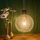 Vintage glass suspension globe