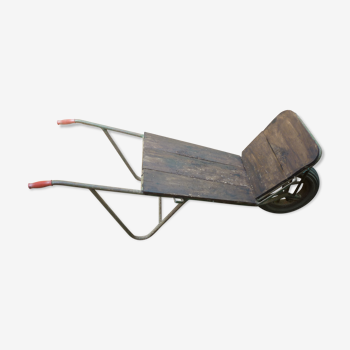 Former wooden and metal wheelbarrow