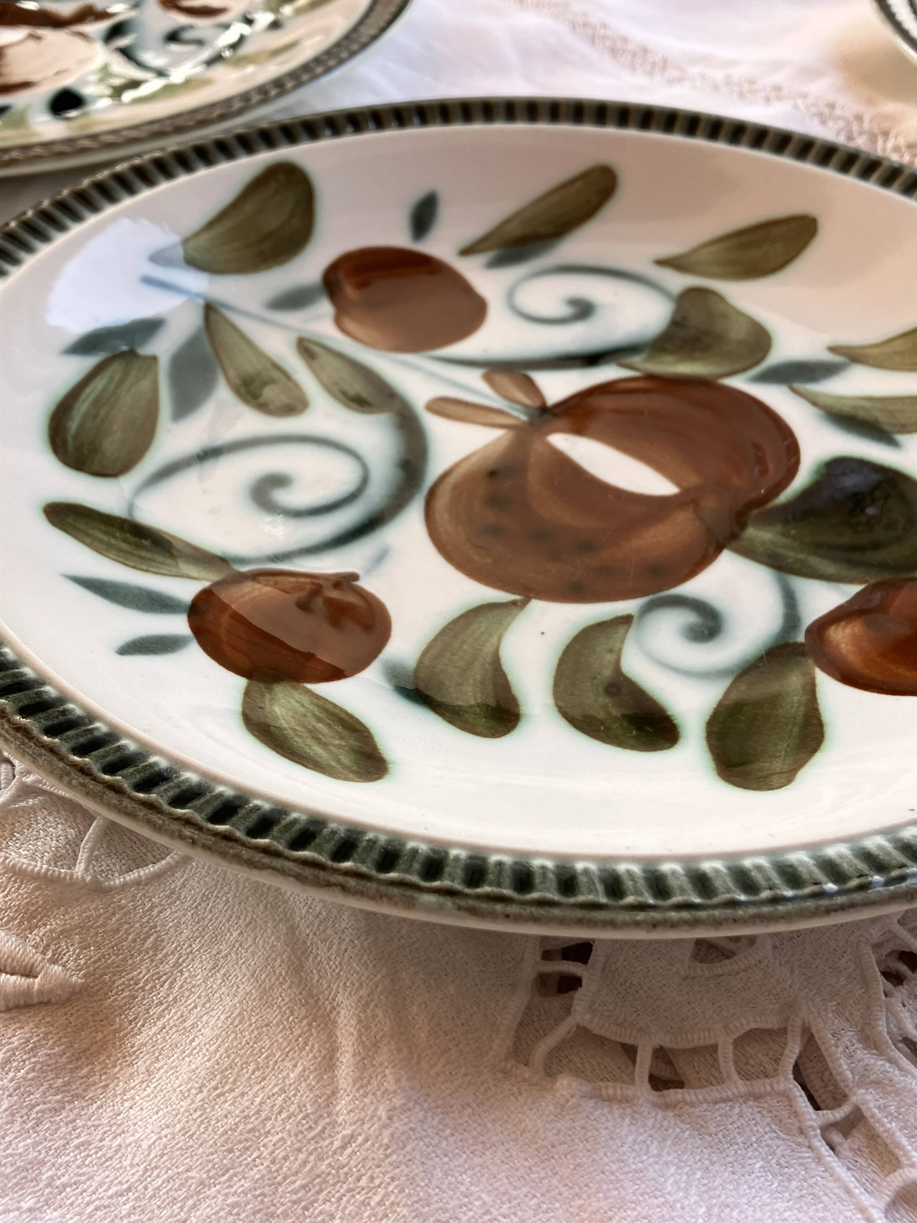 6 flat plates Argenteuil Boch Belgium