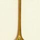 Antique candle extinguisher in golden brass