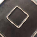 Large square tidy or serving dish in enameled ceramic, joseph abboud 1960