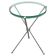 Table d'appoint pliante italienne vintage en argent et verre, 1978