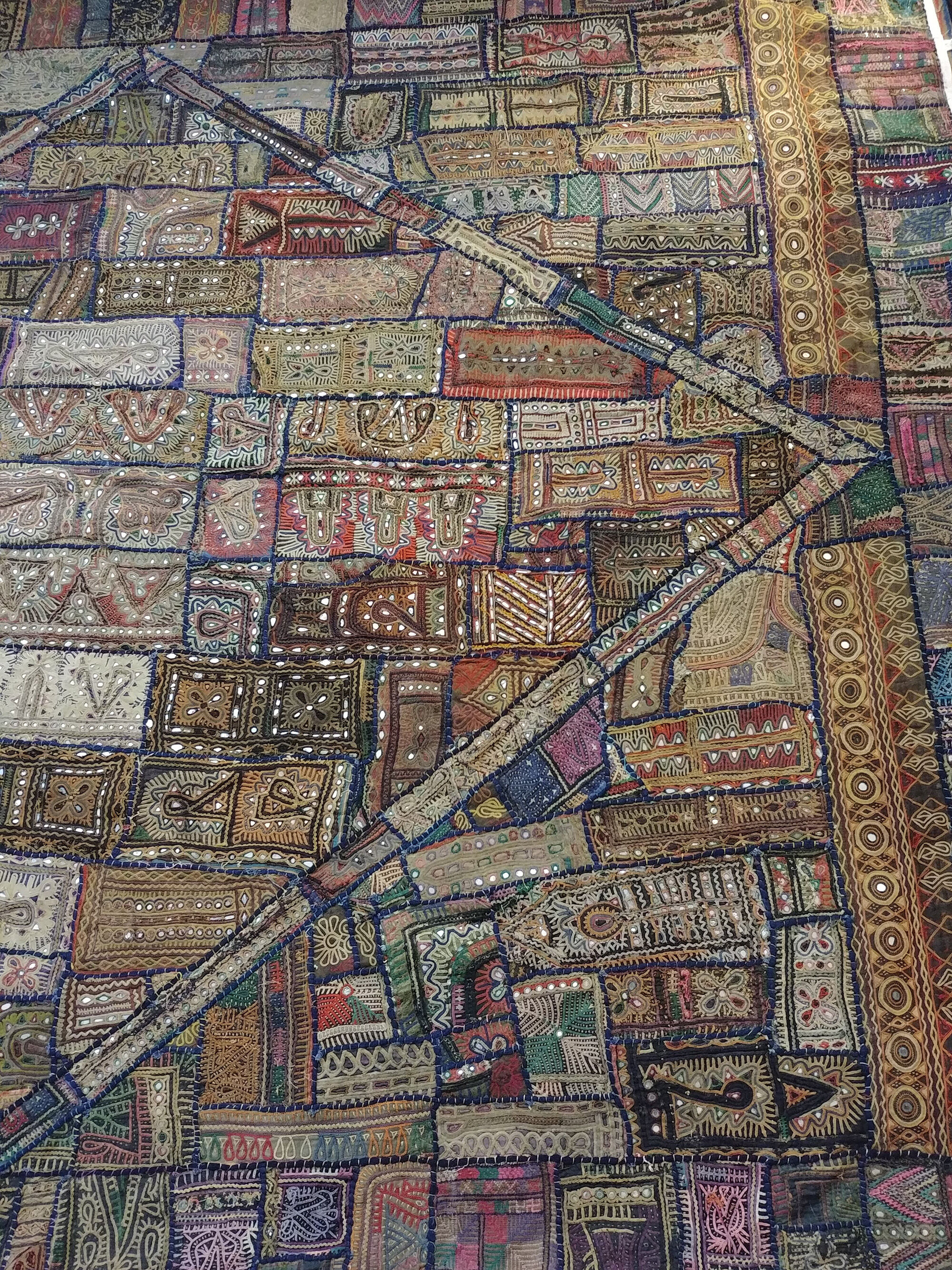 old patchwork Kutch, Gujarat, India - 190x240cm