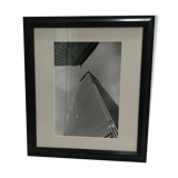 Trowbridge Archive Black & White Photography "Dizzy Buildings" with hand crafted frame