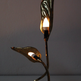 Double leaf lamp, Carlo Giorgi design, Bottega Gadda edition