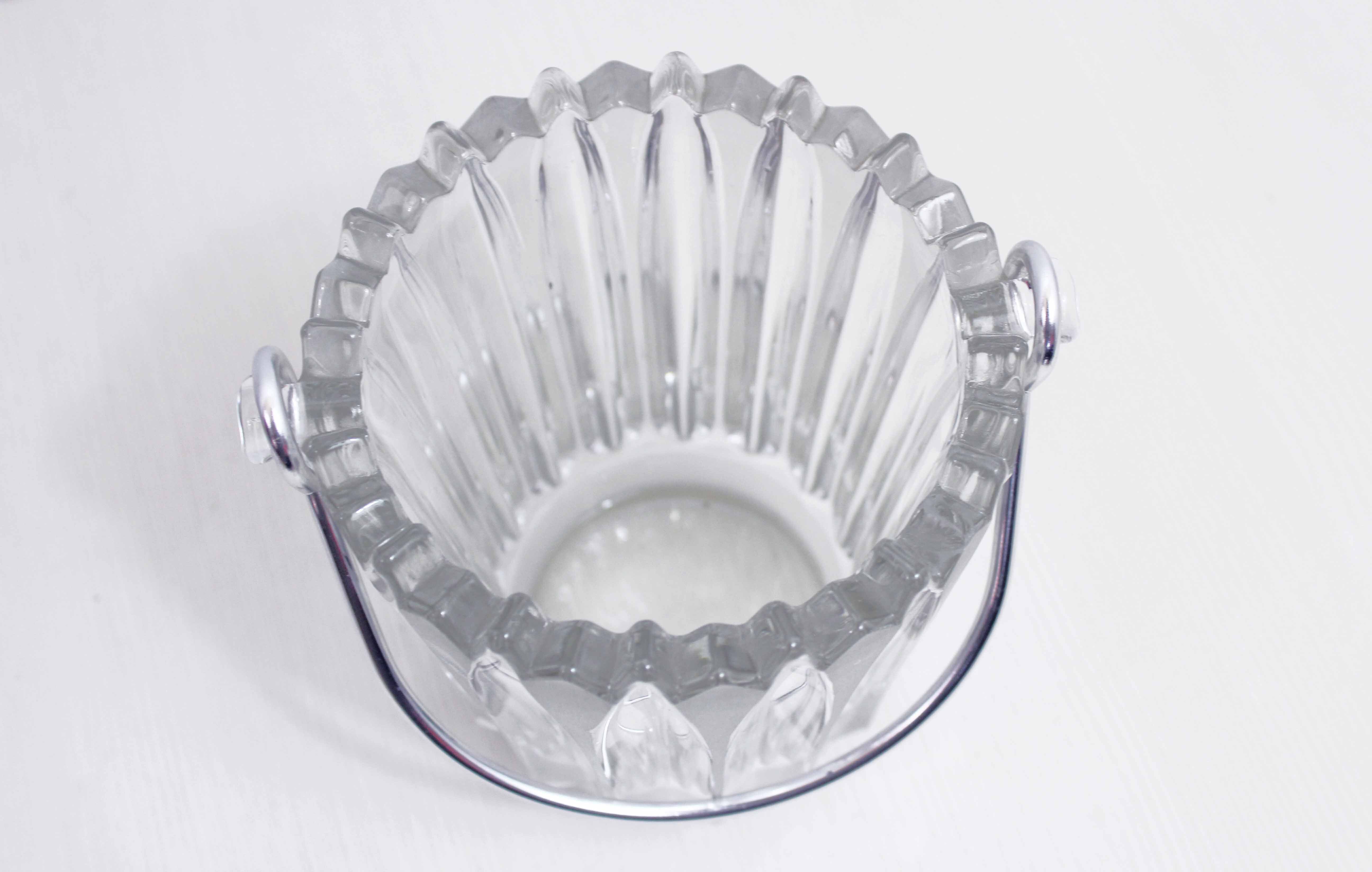 Vintage glass ice bucket