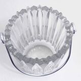 Seau à glace en verre vintage