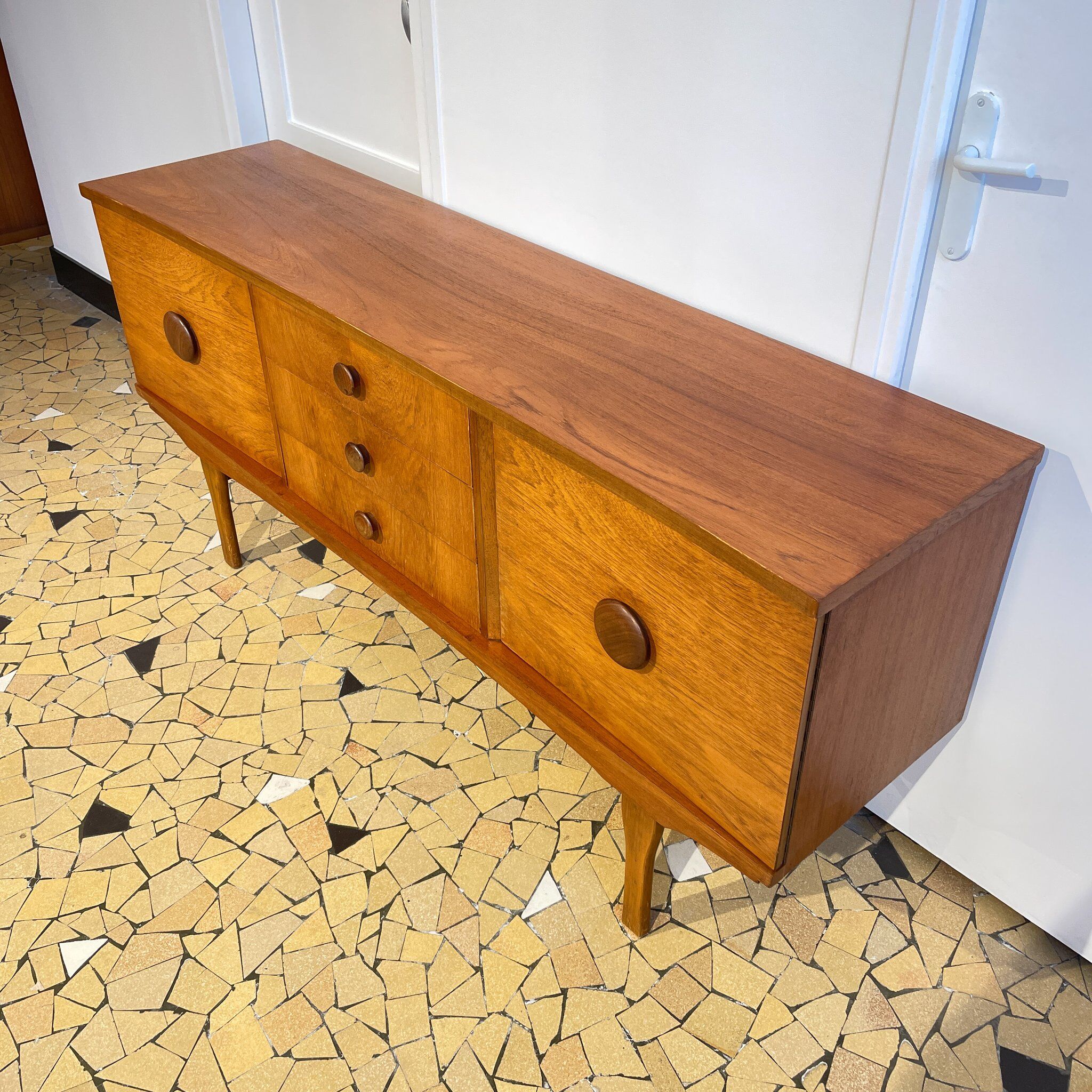 Light teak row 169cm