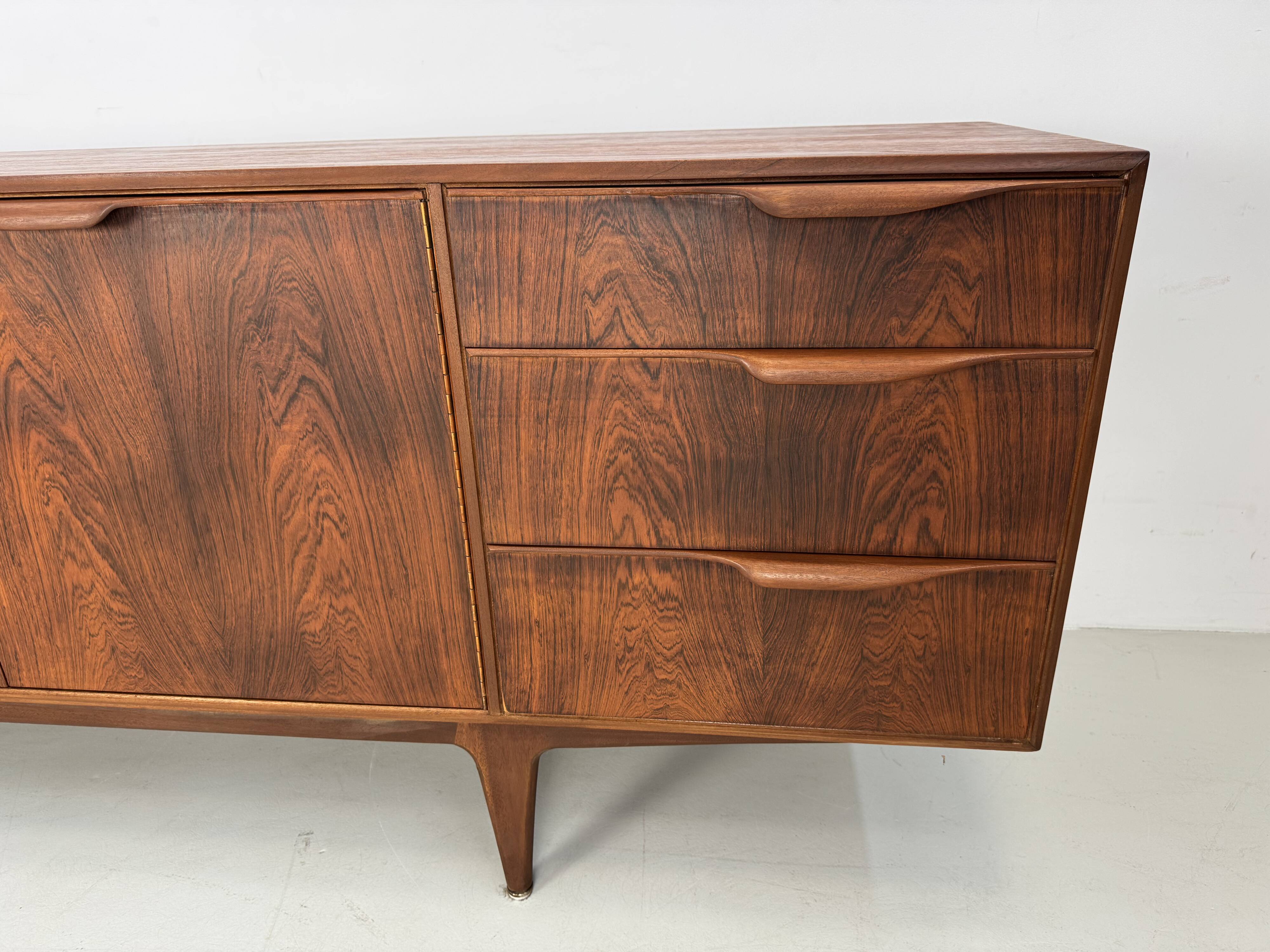 Rare vintage rosewood sideboard by McIntosh design by T. Robertson from the