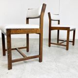 Wenge wooden dining chairs by Spectrum, 1970s