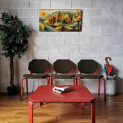 Table basse par hartmut s. engel pour fröscher, circa 1980.