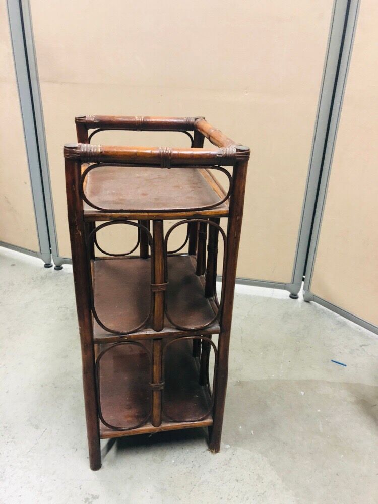 Vintage rattan shelf
