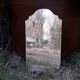 Beautiful frameless mirror '40s 100x100cm