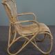 Fauteuil Belse 8 en rotin, design hollandais, 1950