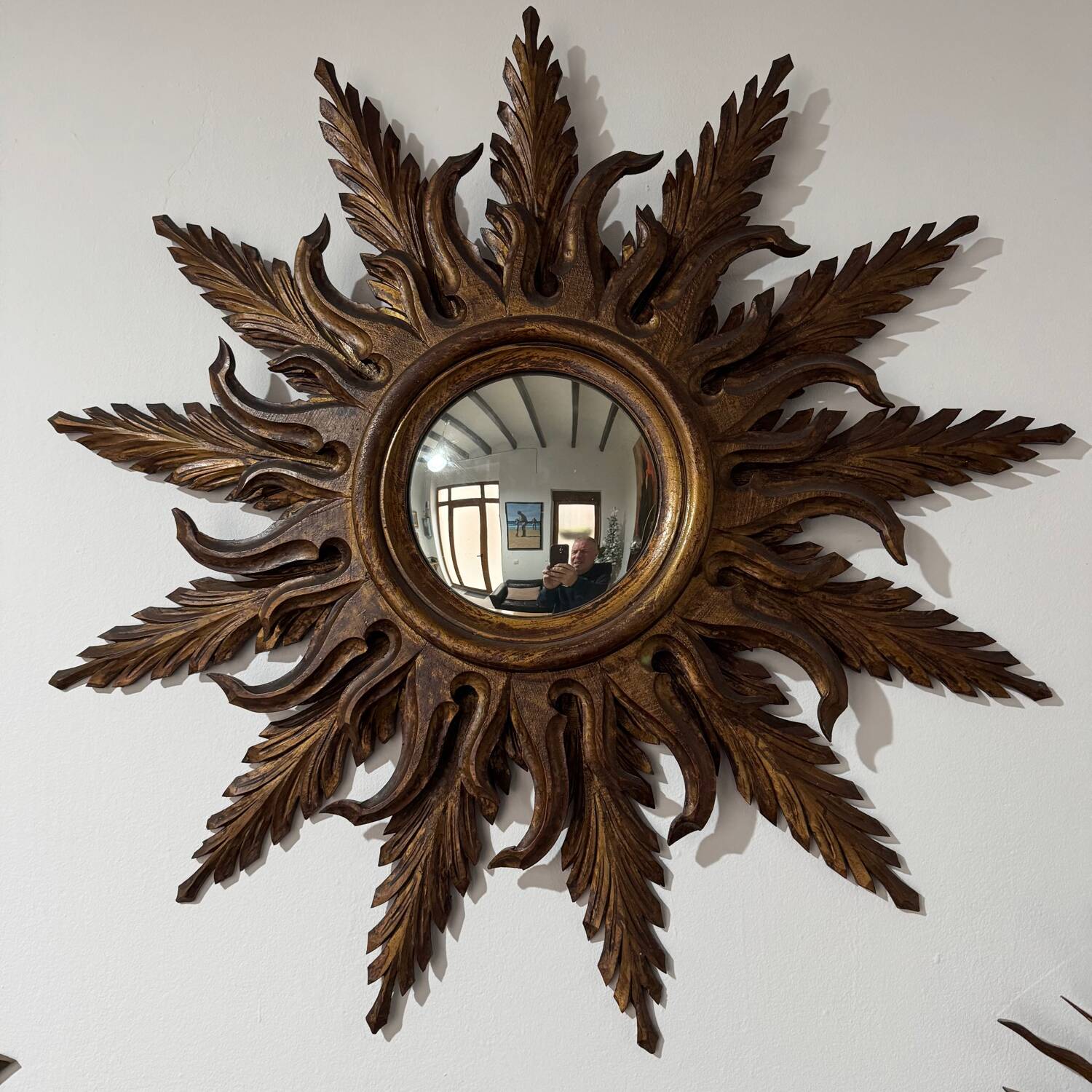 Grand Miroir Double Soleil dit de Sorcière 20’s