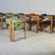 7 Chairs Pigreco by Tobia Scarpa, Gavina Edition, Italy, 50s