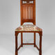 Pair of neo-Gothic chairs in Carved Walnut circa 1890