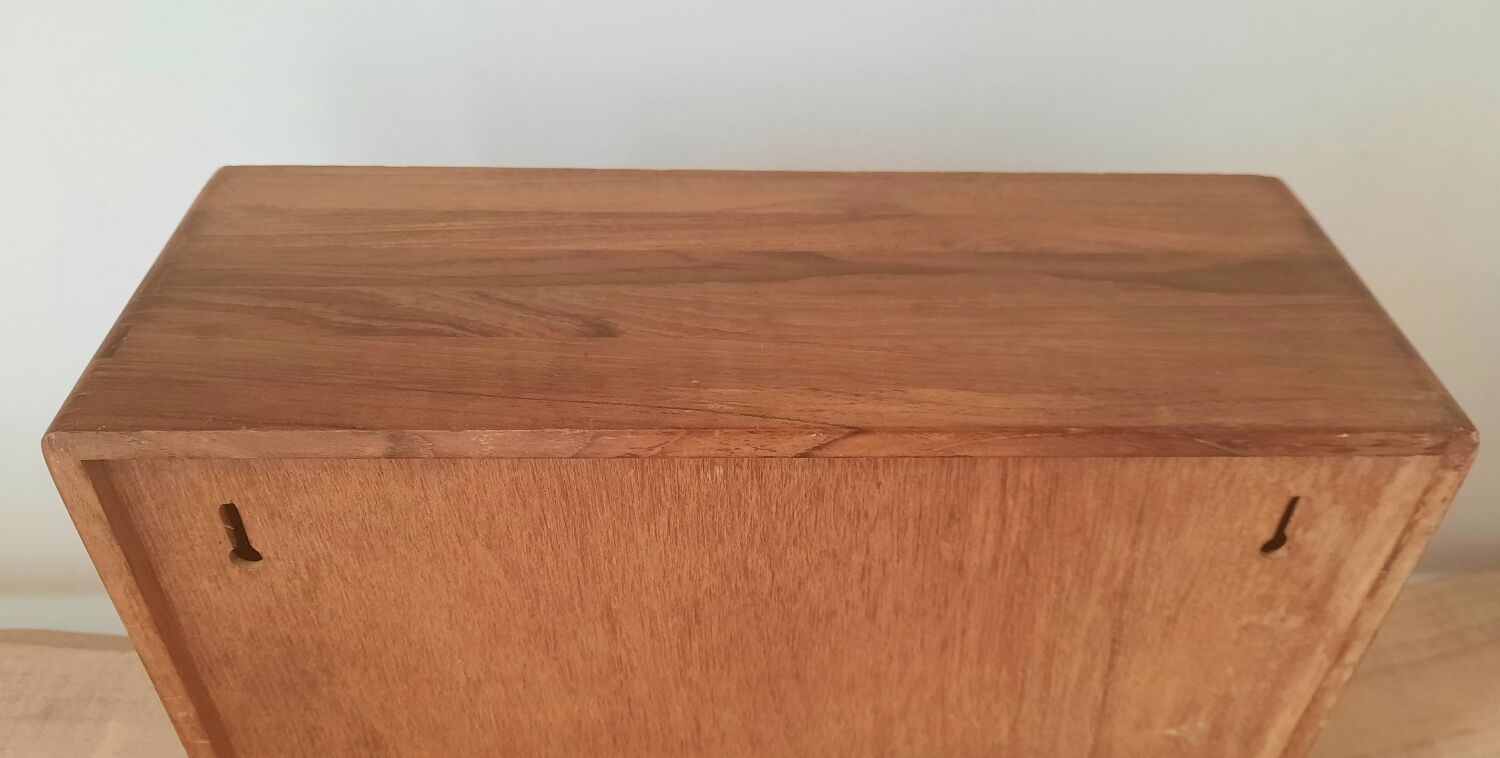 Wooden wall shelf