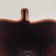 Pichet Vallauris vintage glazed ceramic with red drip design from the 1960s.