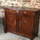 Empire style buffet in mahogany stained mahogany