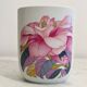 Vintage porcelain vase by Rosenthal created by artist Christa Goltz.