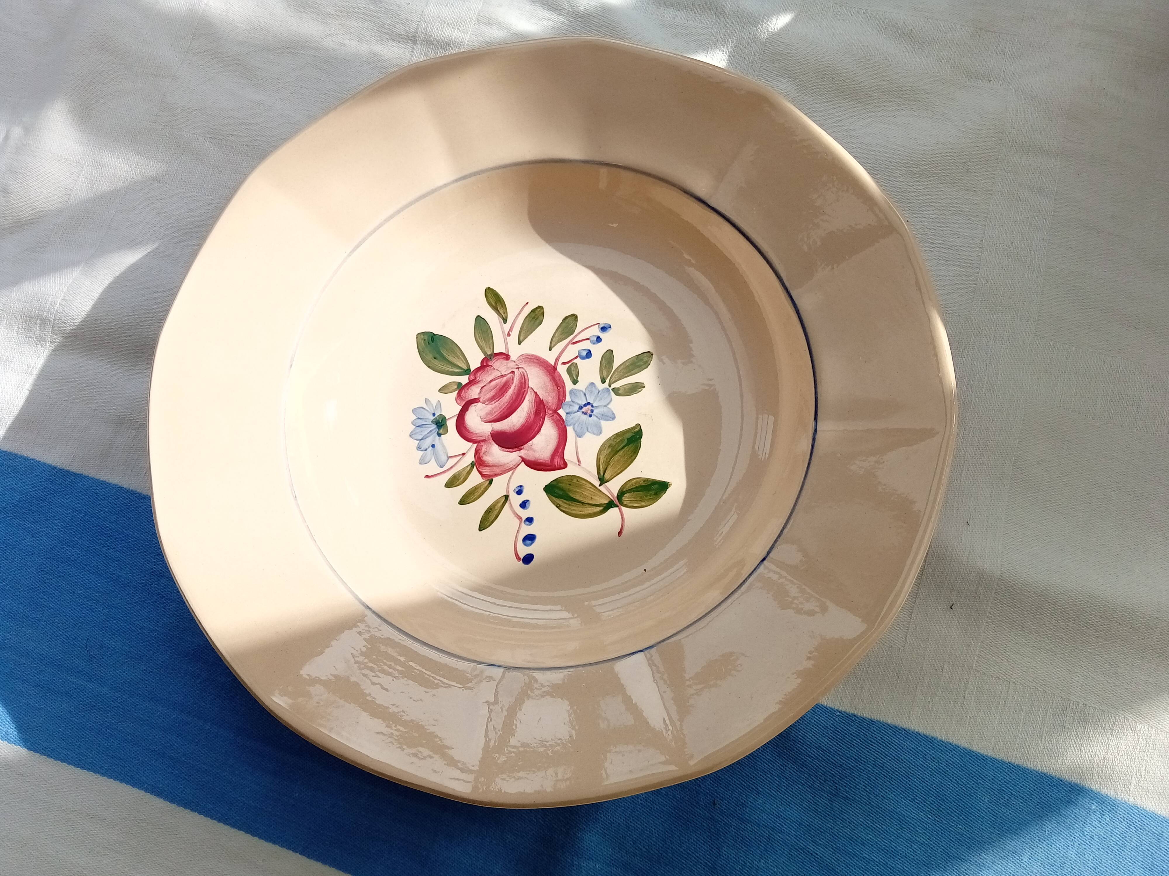 12 Digoin soup plates