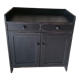 Low wooden entrance furniture