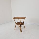 Italian Wicker and Rattan Coffee Table, 1970s