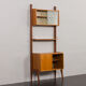 Scandinavian free standing wall unit model Ergo in light teak by John Texmon, Norway 1960s