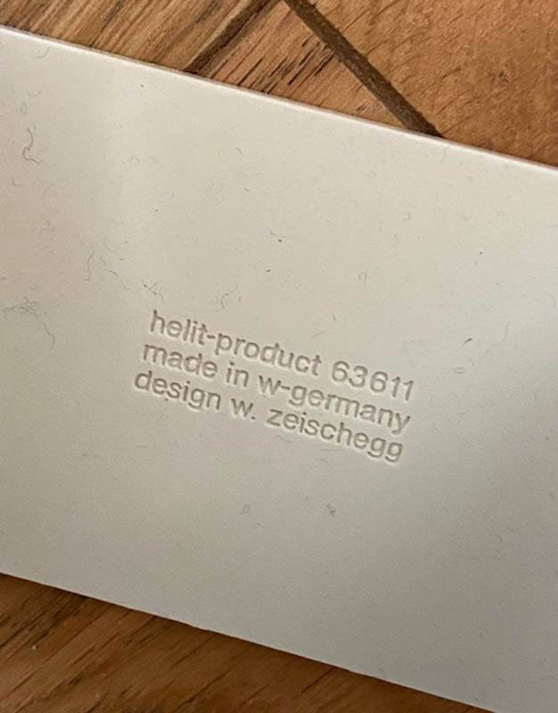 Magazine rack x 2 by Walter Zeischegg for Helit