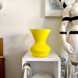 Yellow opaline vase