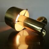 Jo Hammerborg wall lamp in brass, Denmark, 1970s.