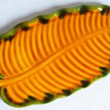 Hélène Ugo ceramic leaf tray, Vallauris