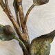 Large wall lamp 1950, gilded wrought iron "leaves"