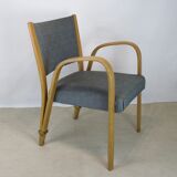 Bridge Bow Wood armchair for Steiner, 1950
