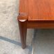 Table basse danoise du milieu du siècle en teck massif de Magnus Olesen, années 1960