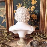 Bust of Beethoven in marble and alabaster