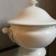 White tureen in earthenware Creil and Montereau nineteenth century