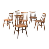 Mid-Century Modern Dining Chairs by Ilmari Tapiovaara, Set of 6