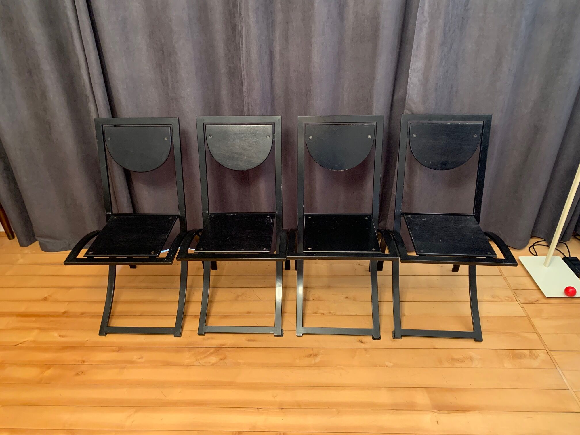 Set of four Sinus chairs by Karl Friedrich Förster, KFF, Germany, 1980s