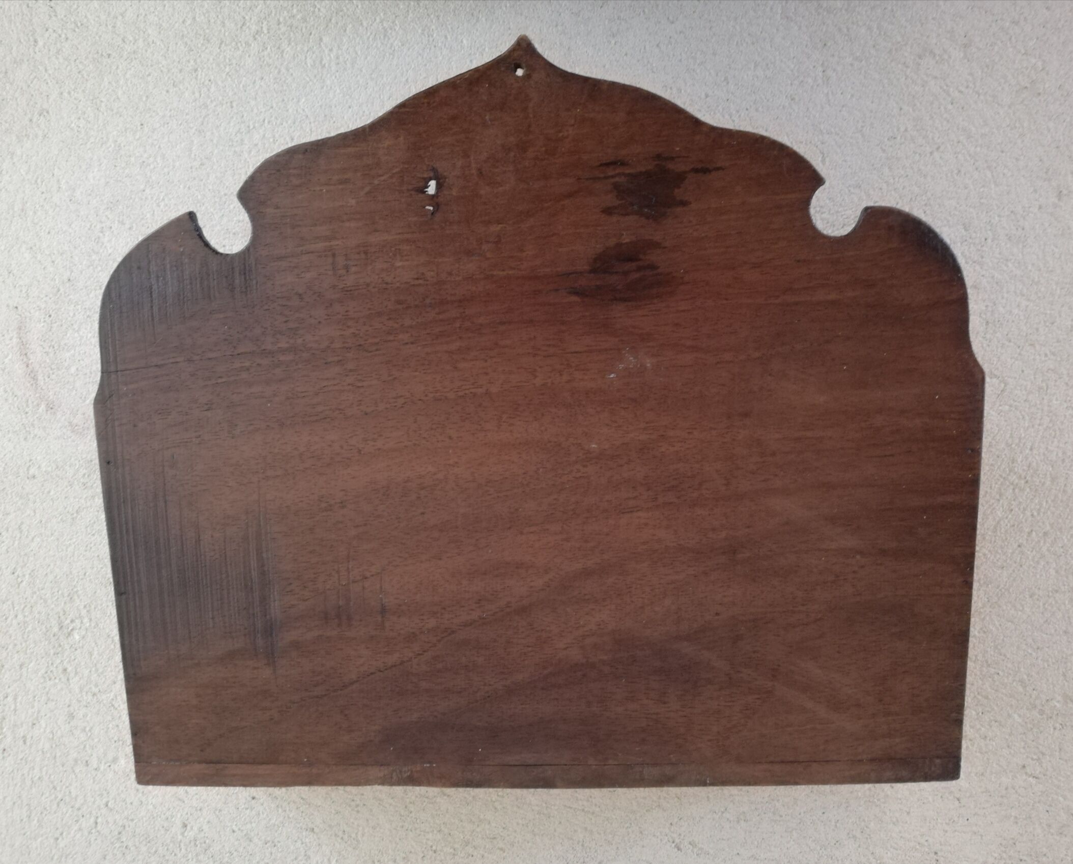 Old Black Forest style wall mail holder